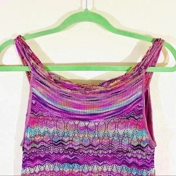 Laundry by Shelli Segal Multicolor Chic Knit Crochet Lined Mini Dress Size XS - Picture 10 of 10